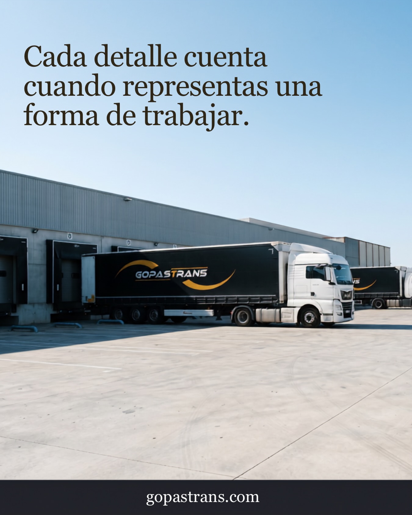 Cerramos un nuevo mes haciendo lo que mejor sabemos hacer: seguir avanzando. 🚛
Cada kilómetro recorrido, cada entrega realizada y cada ruta completada reflejan el esfuerzo, la constancia y el compromiso que definen a GOPASTRANS.
Gracias a todos los que forman parte del camino: clientes, equipo y colaboradores que confían cada día en nuestra manera de entender el transporte.
Seguimos creciendo, evolucionando y mirando hacia delante con la misma ambición de siempre.
Nos vemos en la próxima ruta.
