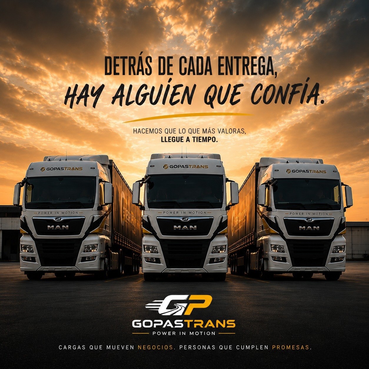 Hacemos que lo que más valoras, llegue a tiempo.